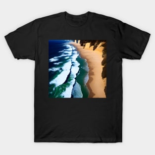 Sand beach waves - tshirt mugs pillows T-Shirt